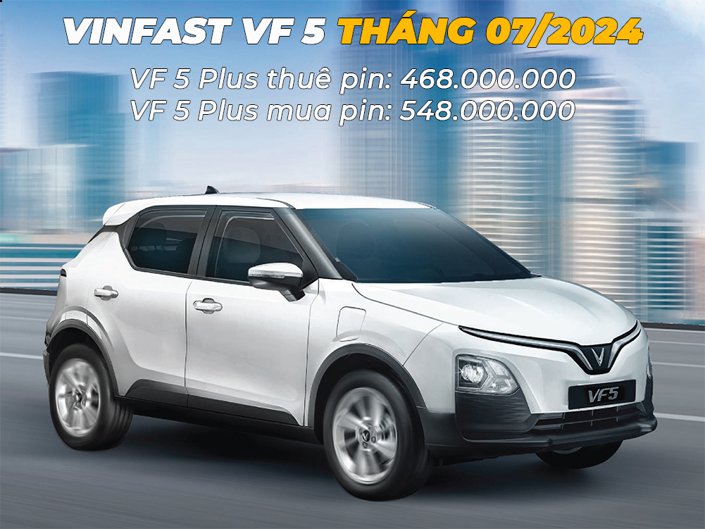 Giá xe Vinfast VF5 mới nhất tháng 07/2024: Lựa chọn SUV hạng A cho gia đình năng động